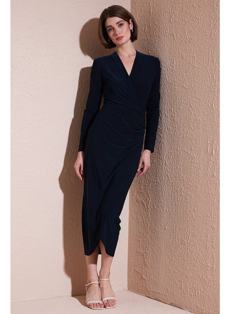 Lela Ruched Jersey Dress - Image 1